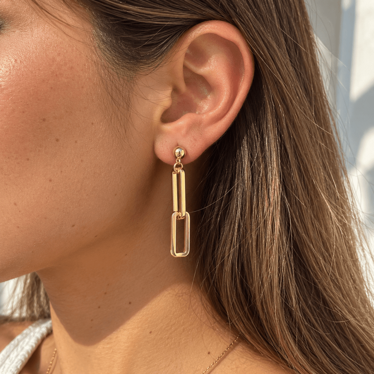 Thick Paperclip Earrings - LPL Creations