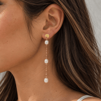 Trio Pearls Earrings - LPL Creations