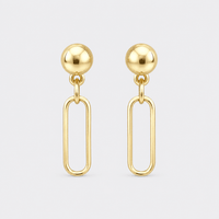 Small Paperclip Earrings - LPL Creations
