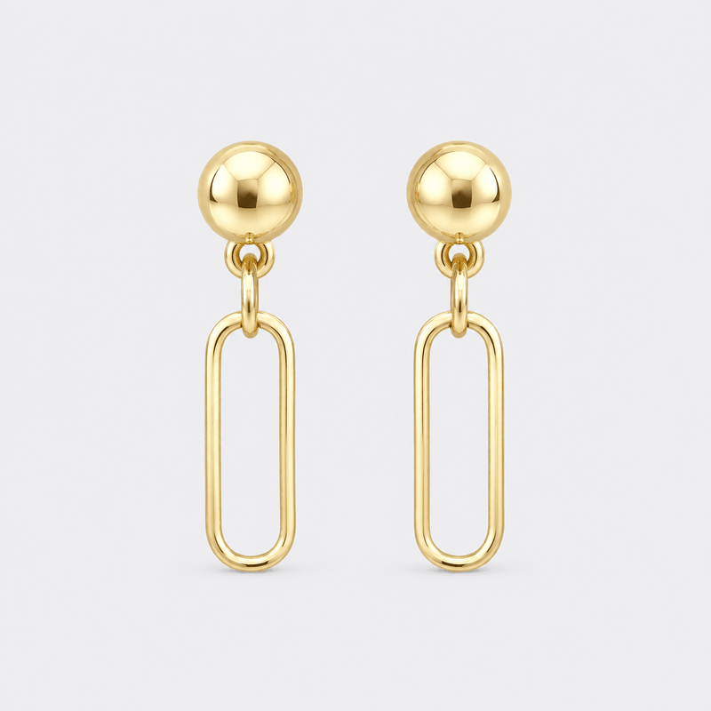 Small Paperclip Earrings - LPL Creations