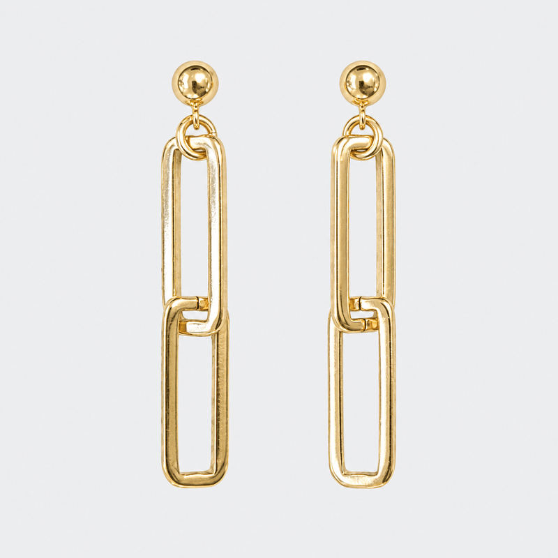 Thick Paperclip Earrings - LPL Creations