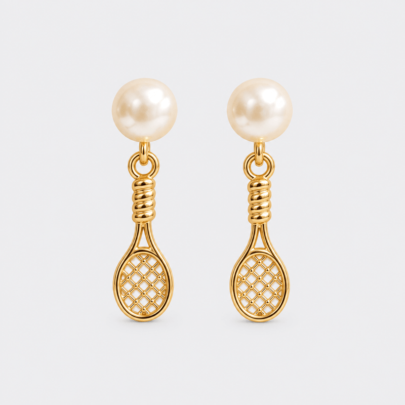 Tennis Racket Earrings - LPL Creations