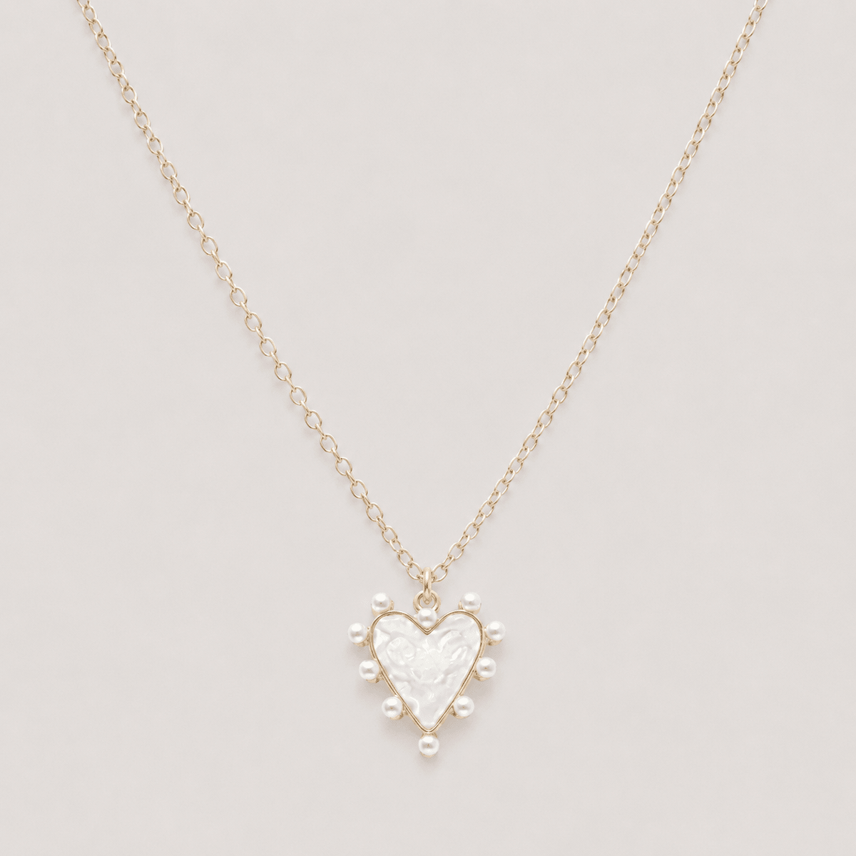 Heart & Pearl Necklace - LPL Creations
