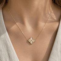 Gold Flower Necklace - LPL Creations