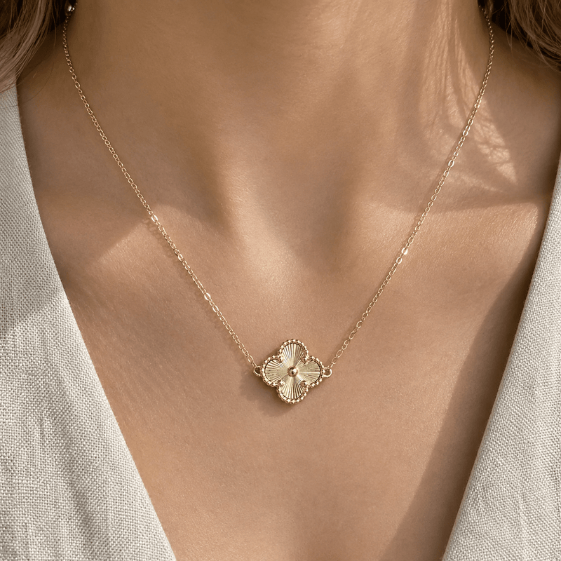 Gold Flower Necklace - LPL Creations
