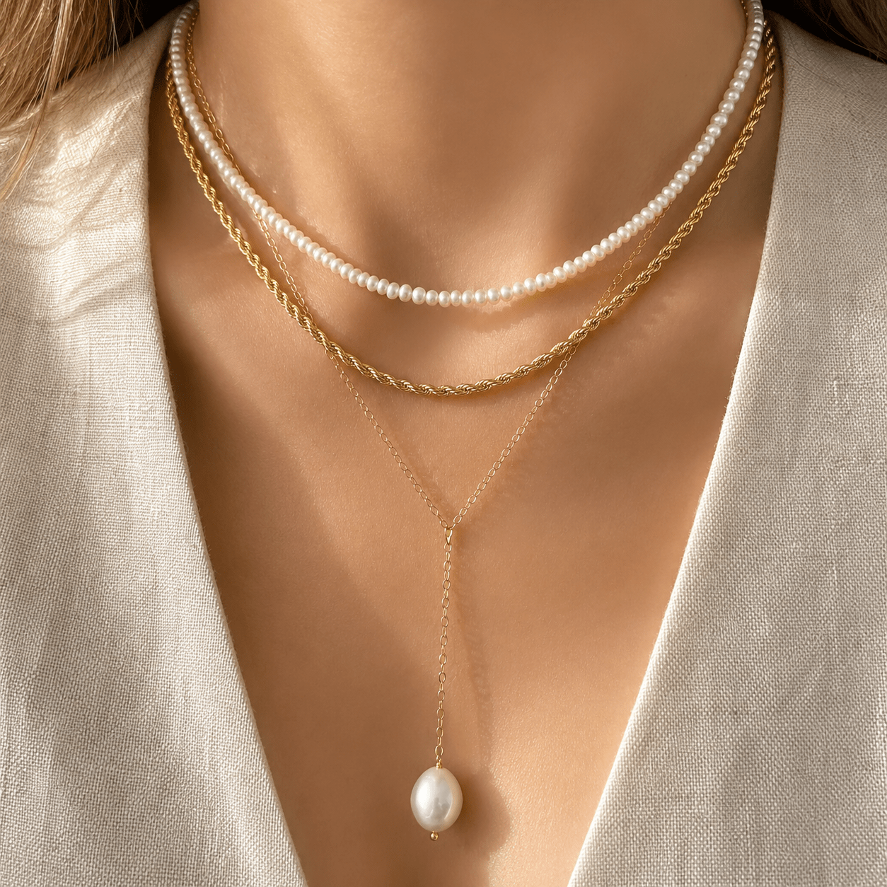 Mini Pearl Necklace - LPL Creations