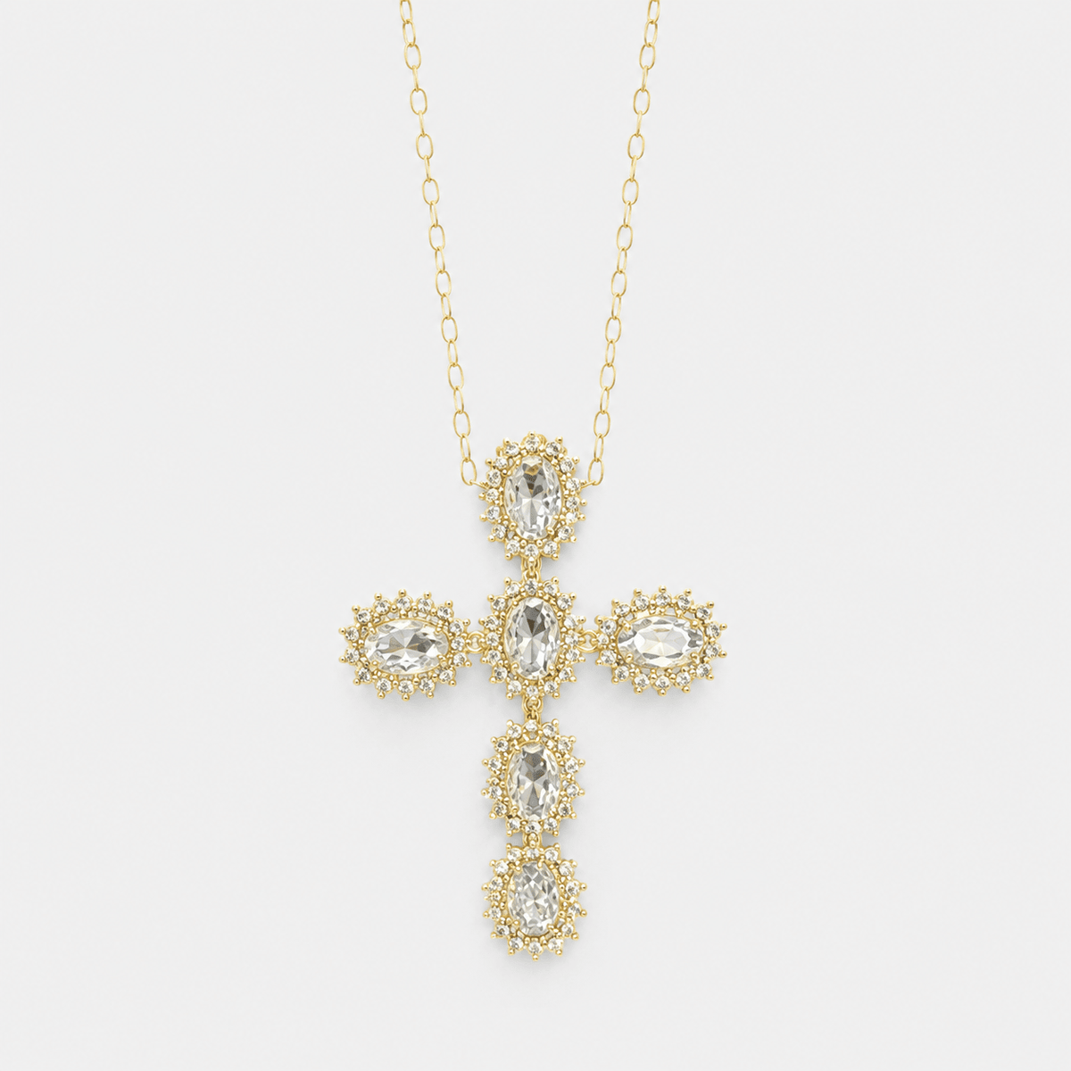Sparkling Cross Necklace - LPL Creations