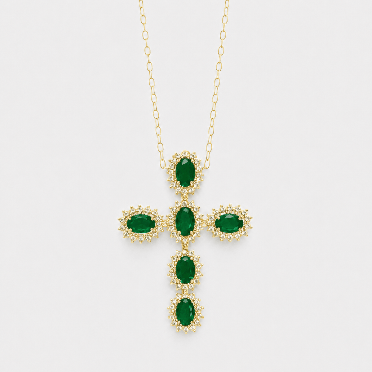 Sparkling Cross Necklace - LPL Creations