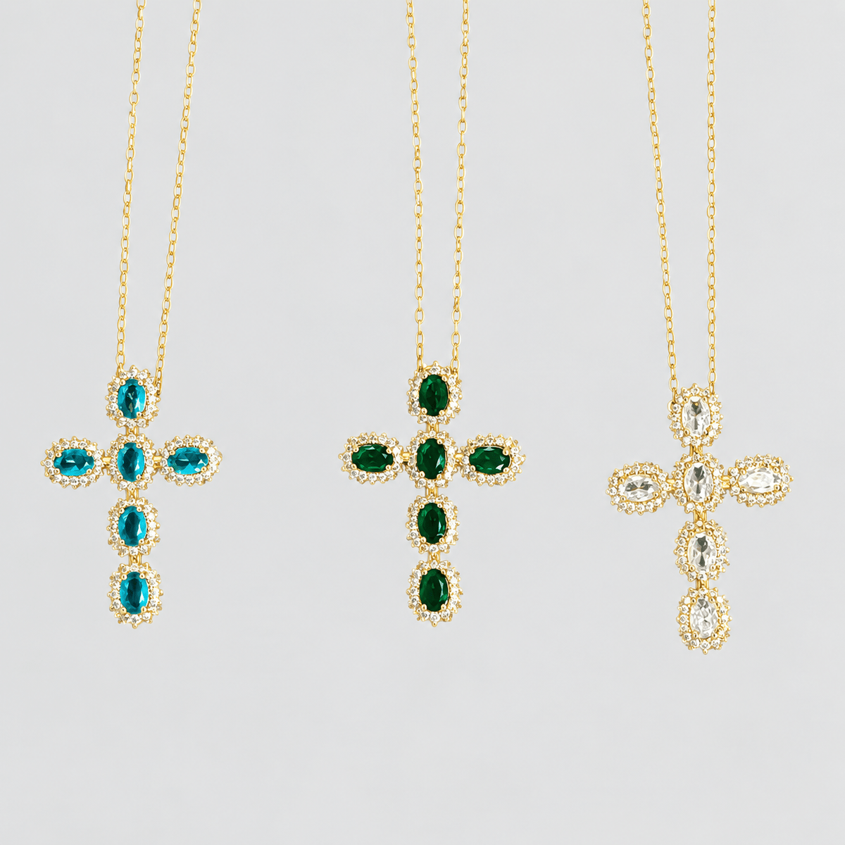 Sparkling Cross Necklace - LPL Creations