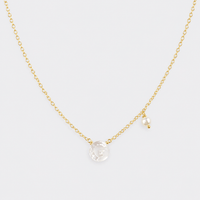 Mother Pearl Initial Necklace - LPL Creations