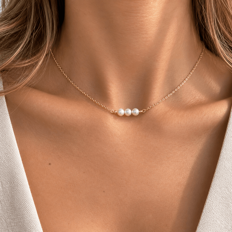 Lili Pearl Short Necklace - LPL Creations
