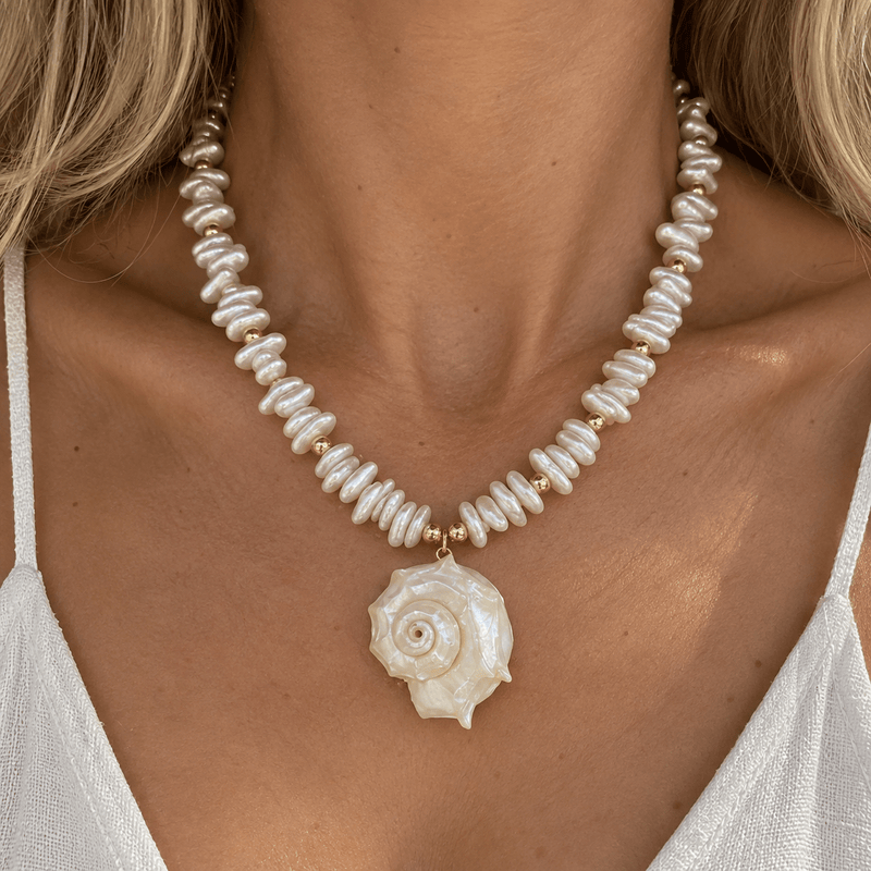 Ocean Pearl Shell Necklace - LPL Creations