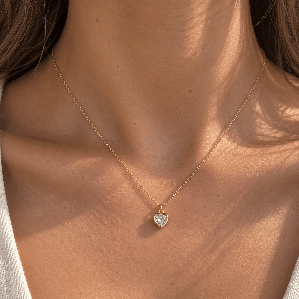 Heart CZ Necklace - LPL Creations