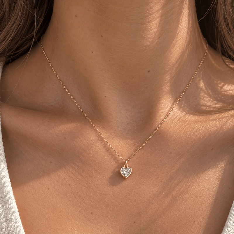Heart CZ Necklace - LPL Creations