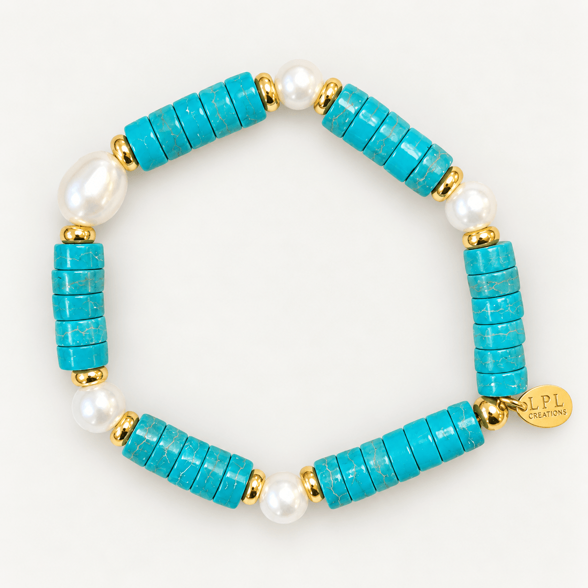 Turquoise Pearl Bracelet - LPL Creations