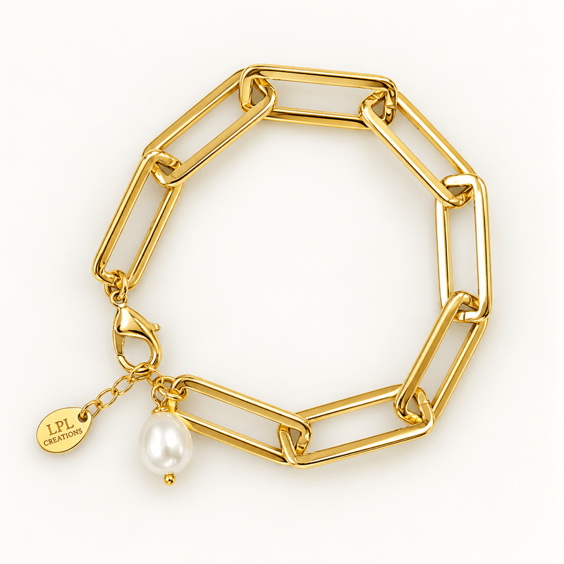 Thick Paper Clip Chain Bracelet - LPL Creations