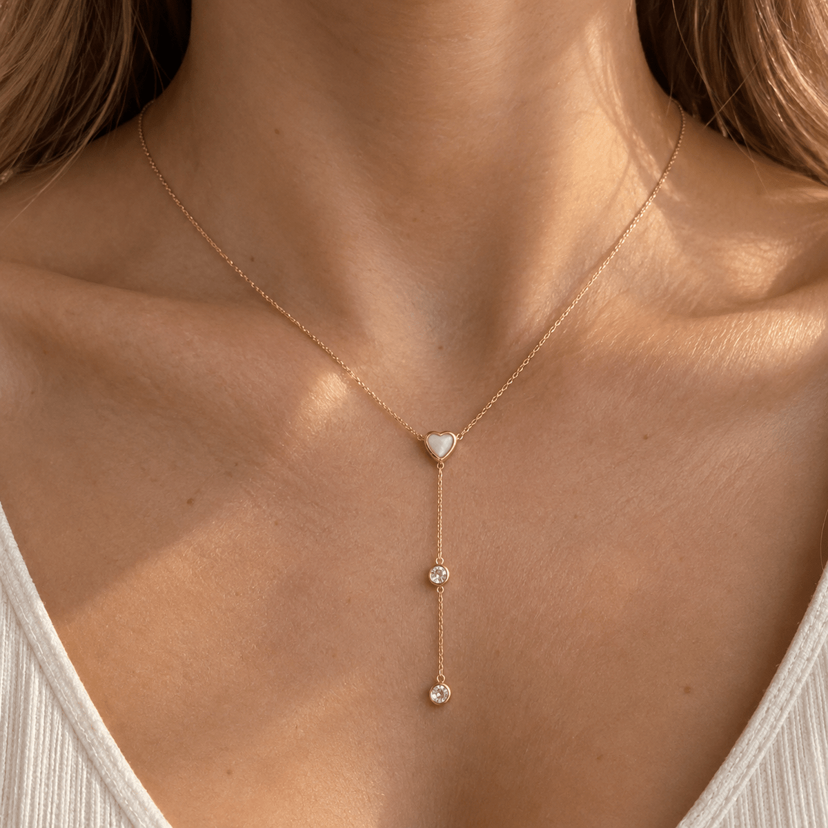 The Tiny Love Lariat Necklace - LPL Creations