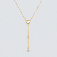 The Tiny Love Lariat Necklace - LPL Creations
