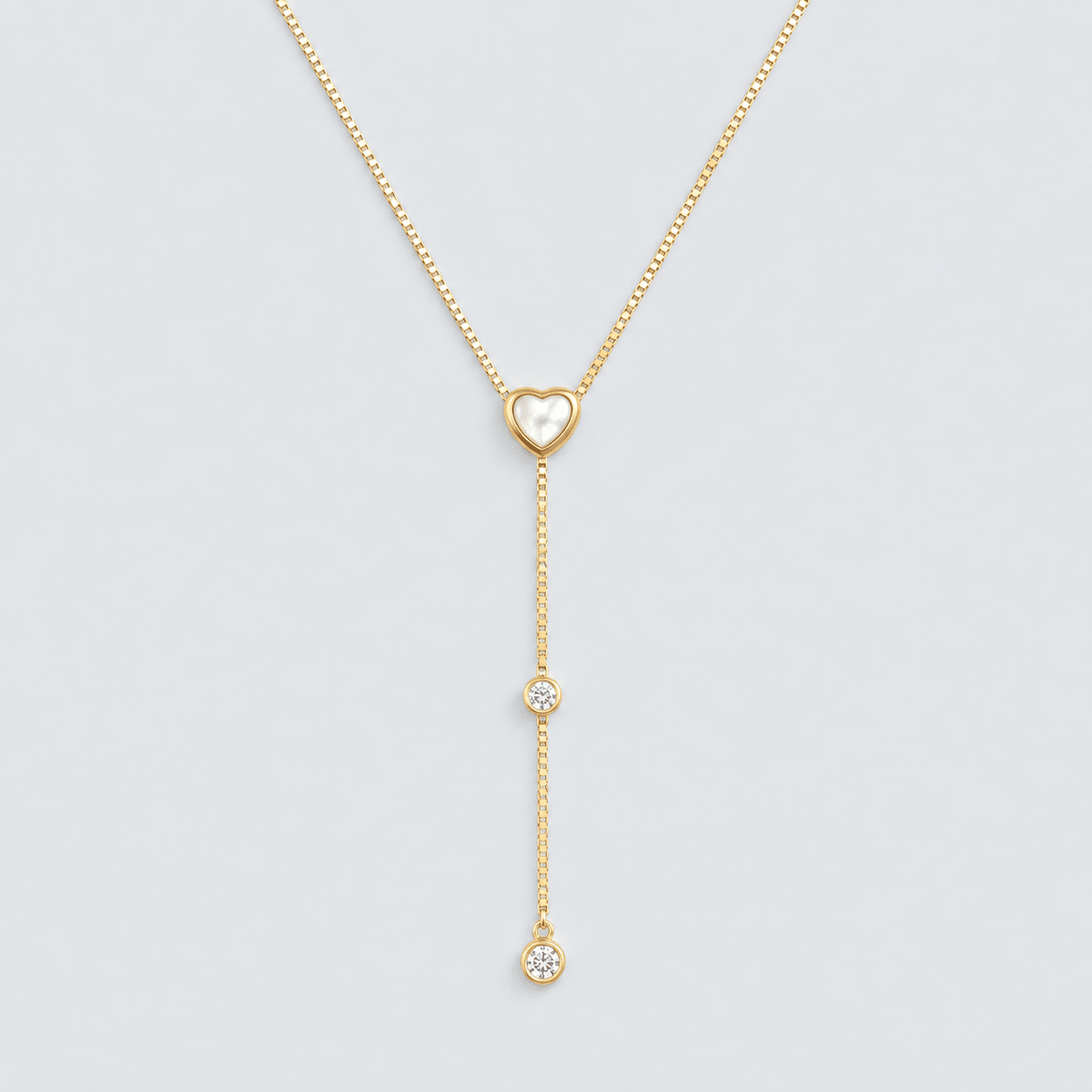 The Tiny Love Lariat Necklace - LPL Creations