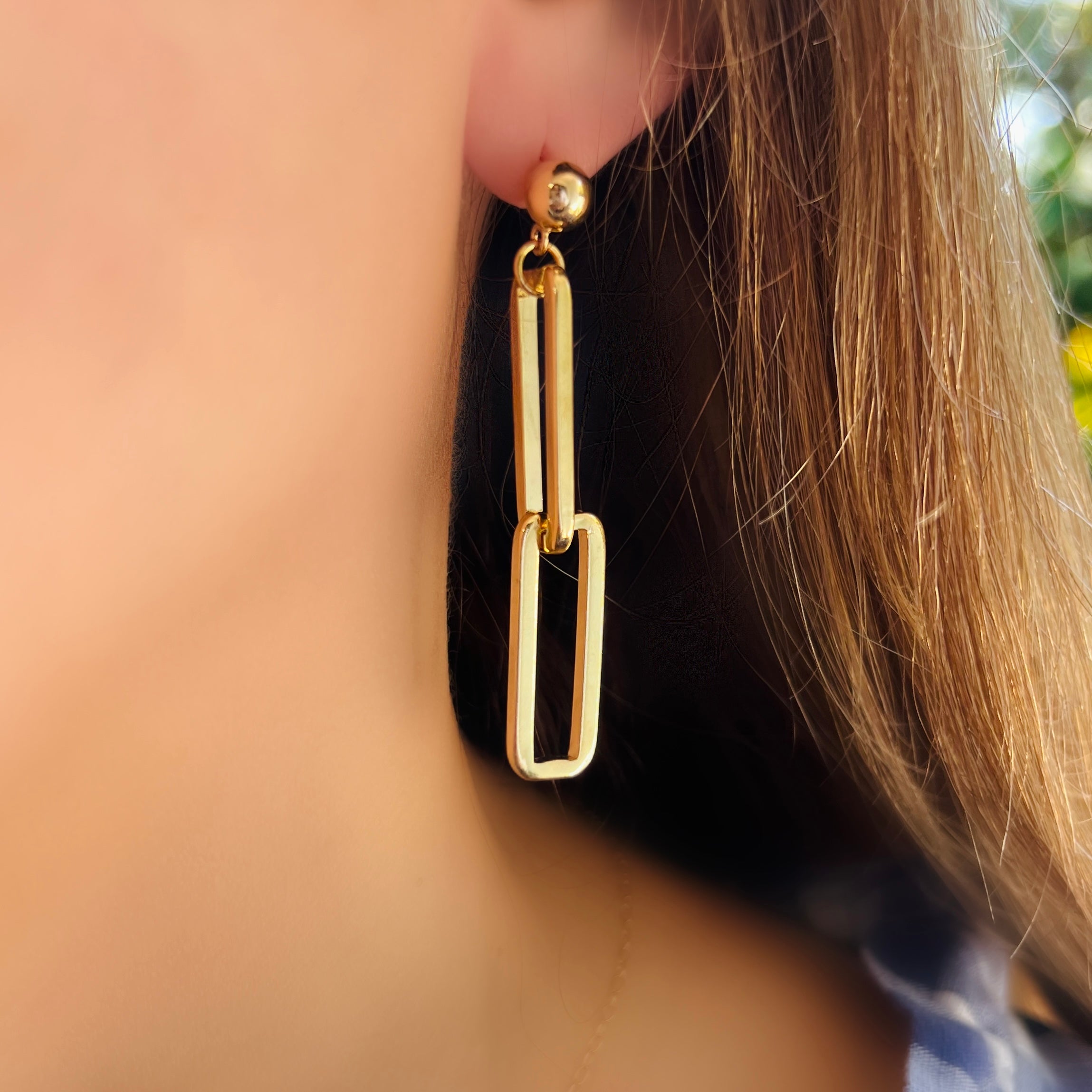 Thick Paperclip Earrings