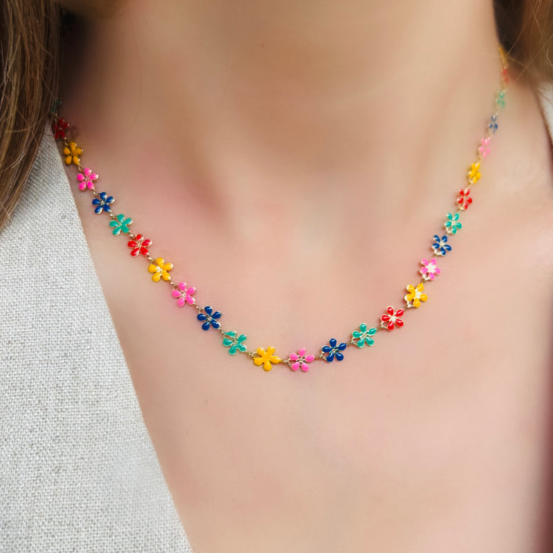 Vibrant Blooms Necklace