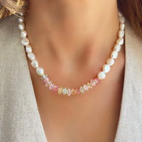 Tropical Hut  Pearls Necklace