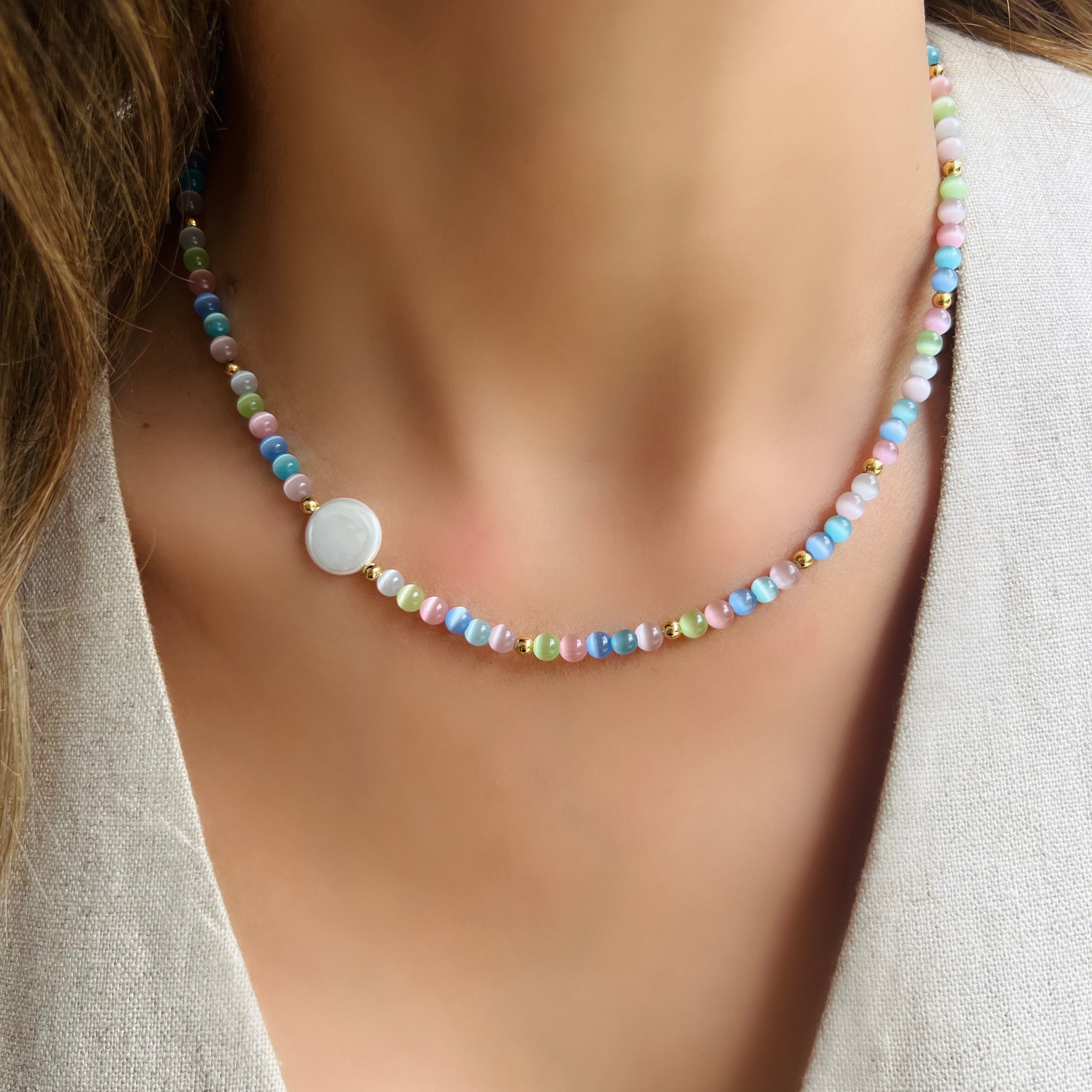 Lucky stone sale necklace