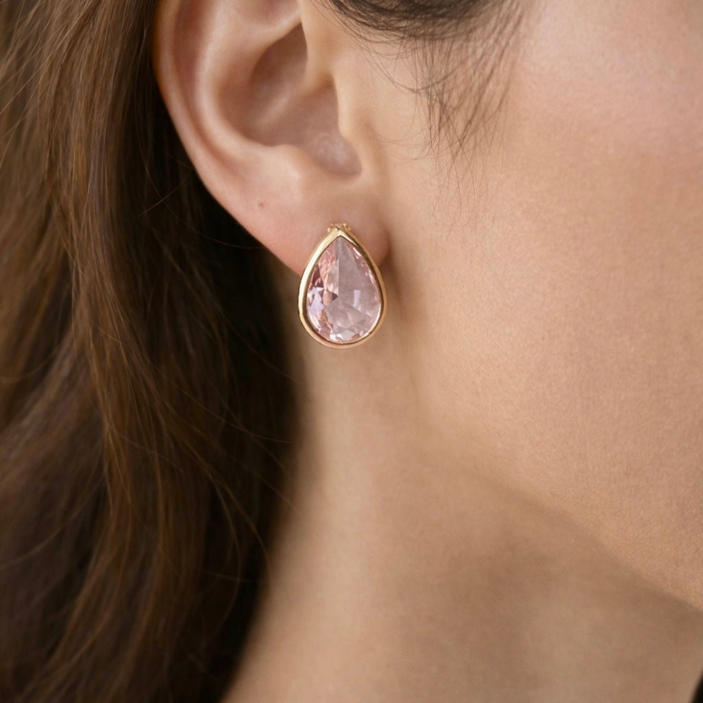 Blush Drop Stud Earrings - LPL Creations