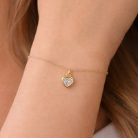 Heart CZ Bracelet - LPL Creations