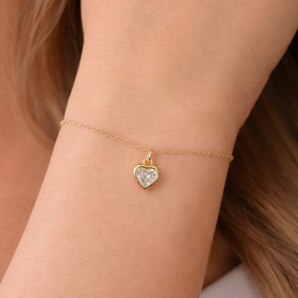Heart CZ Bracelet - LPL Creations