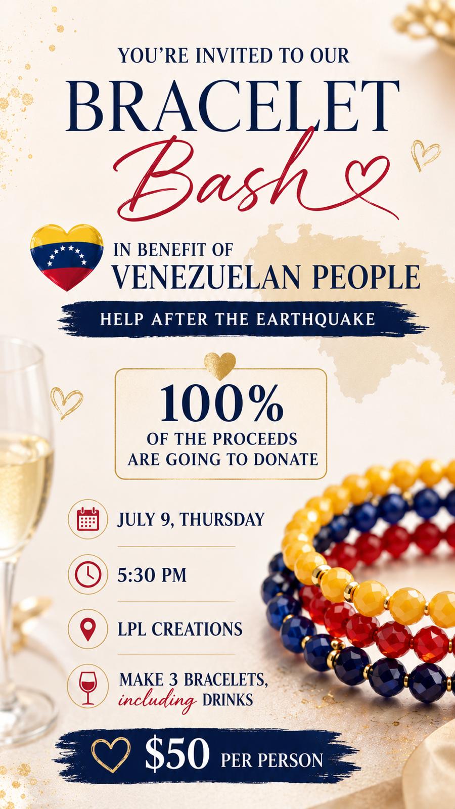 Venezuela Hope Bracelet Bash
