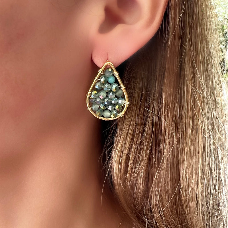 Mini Drop Crystal Earrings