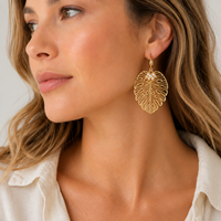 Monstera Pearl Earrings