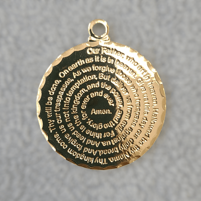 Our Father Necklace – Gold with Lord’s Prayer | LPL Creations