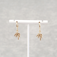 Palm Tree Hoop Earrings - LPL Creations