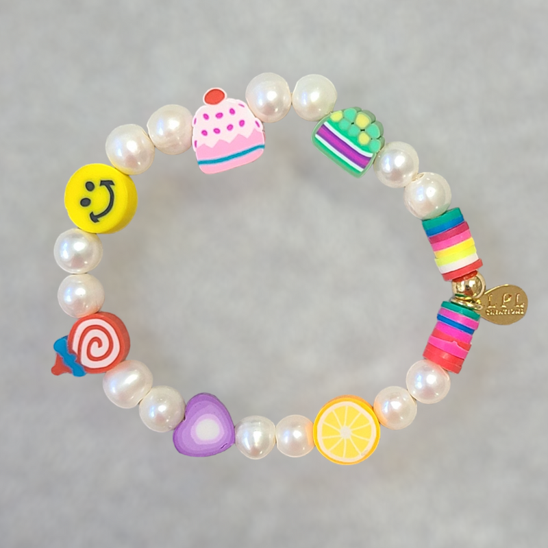 Cotton Candy Bracelets - LPL Creations - Handmade Jewelry 6.5