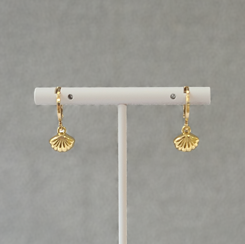 Oyster Mini Hoop Earrings