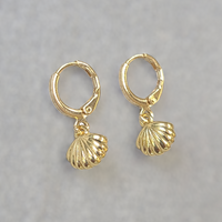 Oyster Mini Hoop Earrings