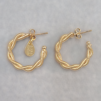 Twisted Hoop Earrings