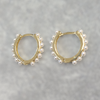 Mini Pearl Hoops Earrings