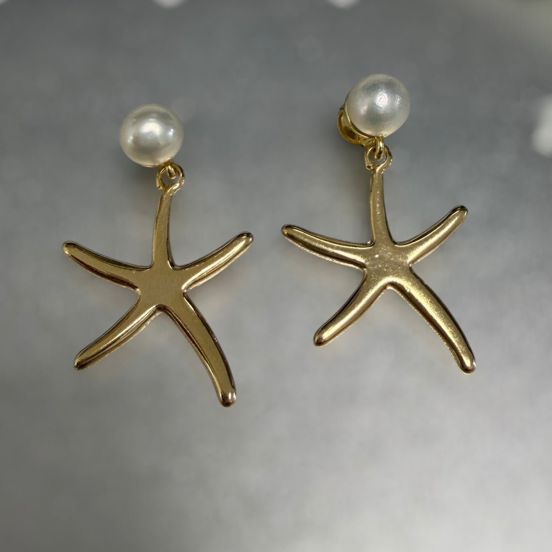 Pearl Starfish Earrings - LPL Creations