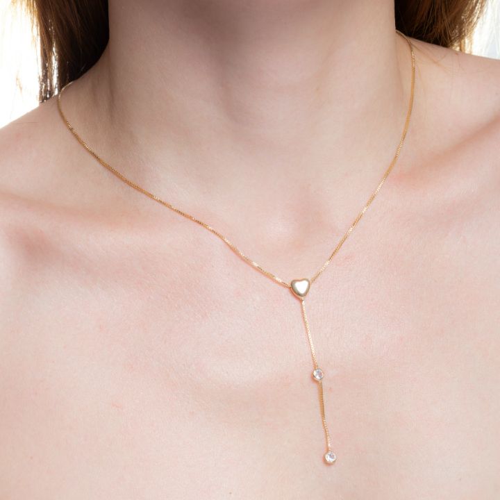 The Tiny Love Lariat Necklace - LPL Creations