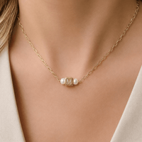 Cube Initial Necklace - LPL Creations