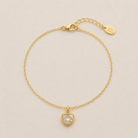 Heart CZ Bracelet - LPL Creations