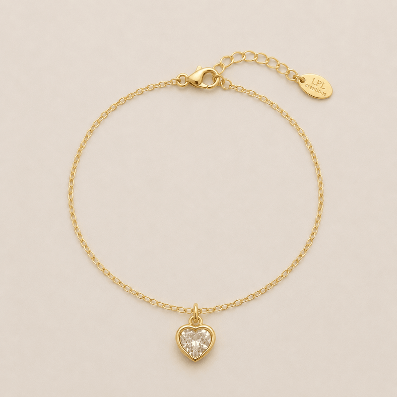 Heart CZ Bracelet - LPL Creations