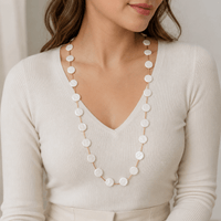 Kylee Flat Pearl Necklace - LPL Creations