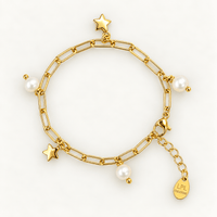 Stars and Pearls Bracelet - LPL Creations