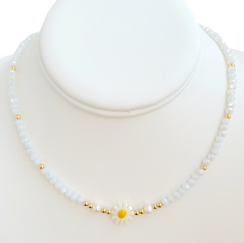 Daisy Crystals Necklace
