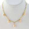 5 Pearls Chain Necklace