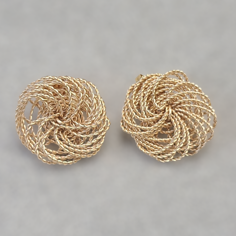 Spiral Gold Earrings